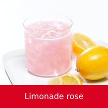 boisson froide limonade rose